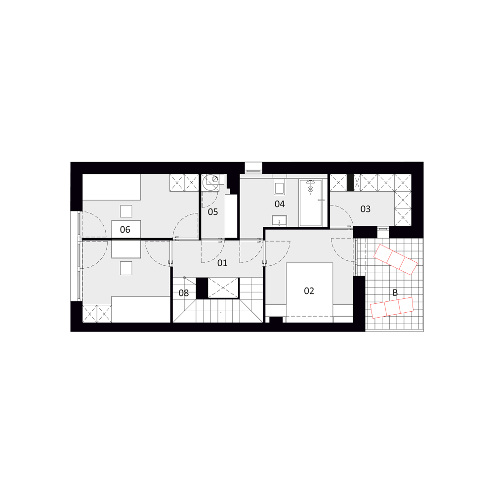 C 3 C 3 - rzut I piętra